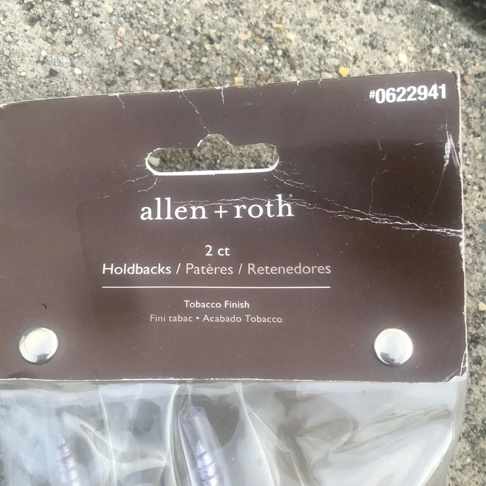 Allen & Roth holdbacks in tobacco 2 Count